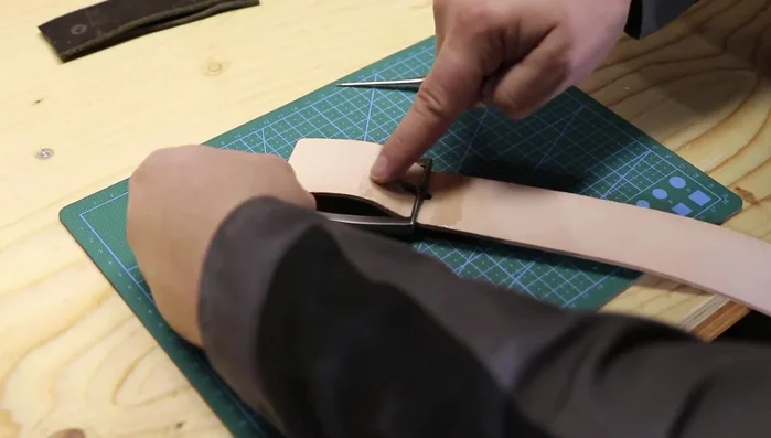 Fix the buckle: Secure the buckle using compact cement.