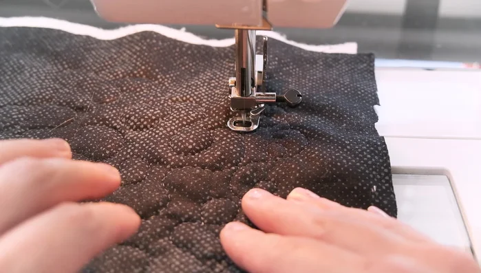 Safety first: Always keep your fingers clear of the needle.