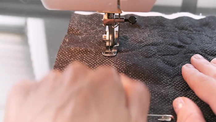 Safety first: Always keep your fingers clear of the needle.