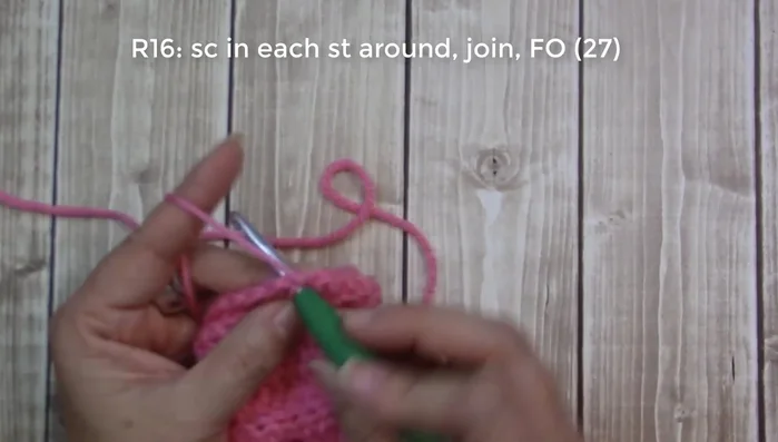 Fasten off, weave in ends.