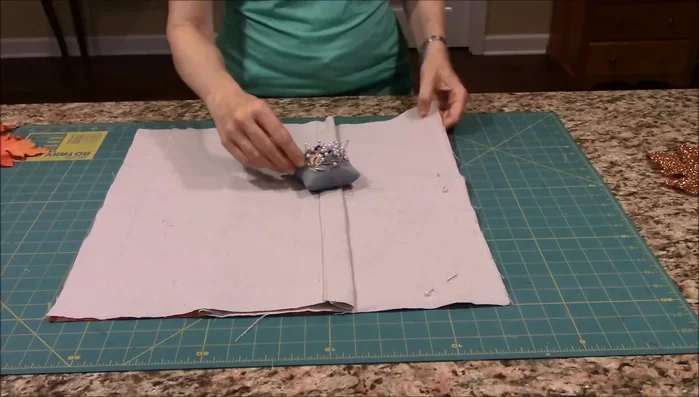 Sew all the way around the backing pieces. No need to leave an opening; the envelope closure creates the opening for inserting the pillow.
