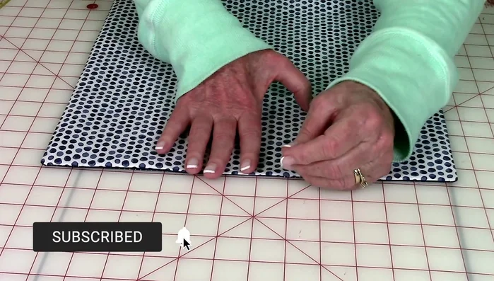 Stitch close to the edge around all four sides.