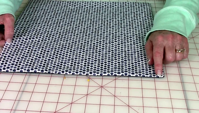 Stitch close to the edge around all four sides.