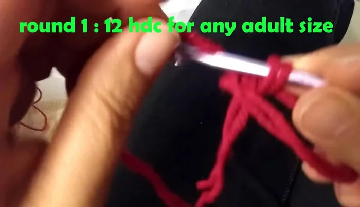 Round 4: Chain 1, 1 half double crochet in each stitch around (36 half double crochet total). Slip stitch to join.