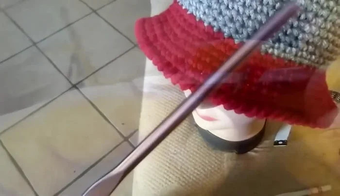 Create a foundation chain for the brim (approx 65 chains), then single crochet around, increasing as desired to create brim depth. Finish off.