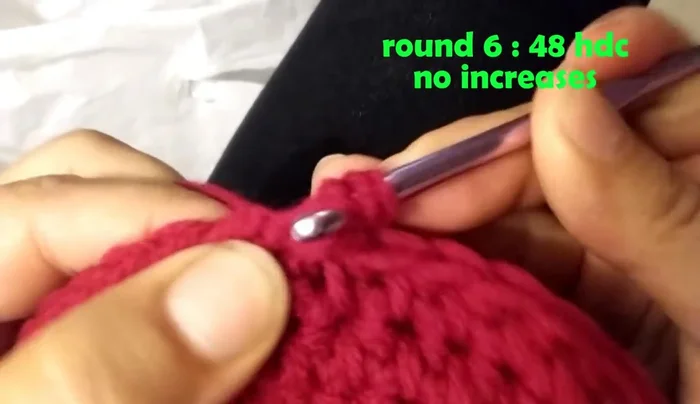 Round 8-9: Chain 1, 1 half double crochet in each stitch around (60 half double crochet total). Slip stitch to join. (Optional: Add another round of increases after every 4 stitches for a larger hat)