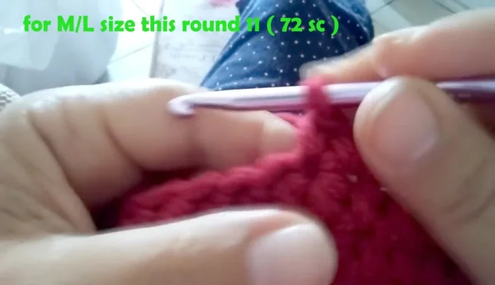 Round 10: Chain 1, 1 single crochet in each stitch around (60 single crochet total).