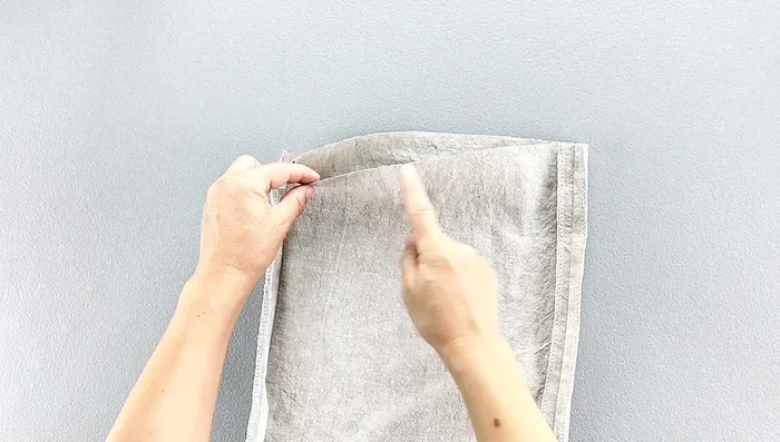 Edgestitch the hems.