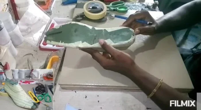 Draw a line from the counter point down to that measurement.