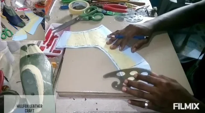 Cut out the final pattern.