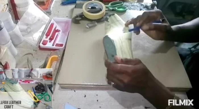 Draw a line from the counter point down to that measurement.