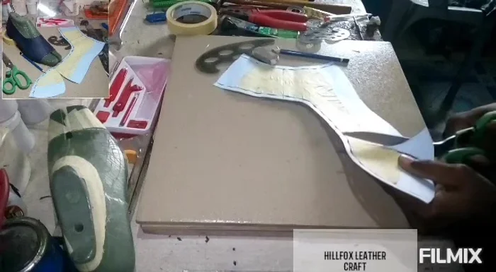 Cut out the final pattern.