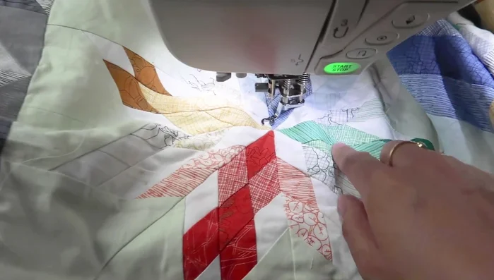 Reduce foot pressure on your sewing machine to ease movement when dealing with thick seams.