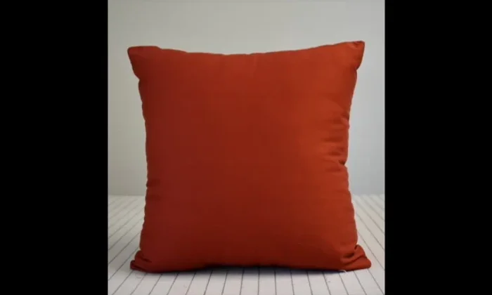 Turn the pillow right side out, insert the pillow form, and carefully sew the opening closed.