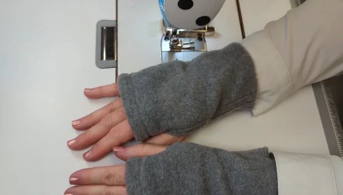 Sew the two bottom edges together using a regular seam width. Top stitch just above the seam to hide it.