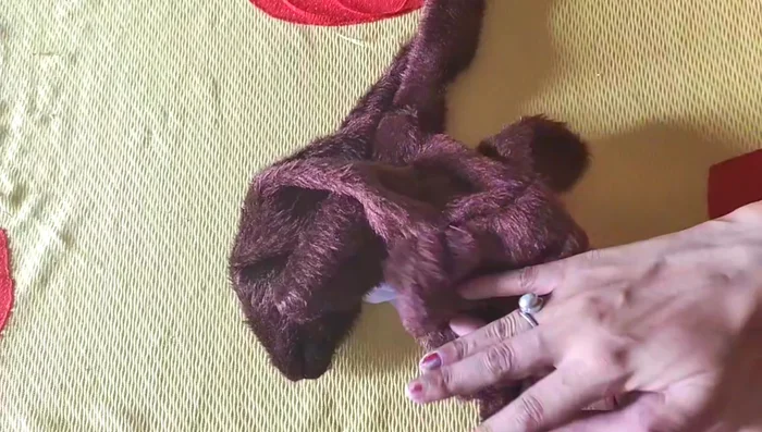 Make the baby kangaroo (repeat steps 2-11 on a smaller scale).