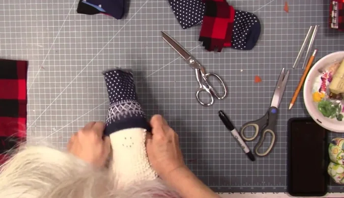 Add blush for rosy cheeks (optional).