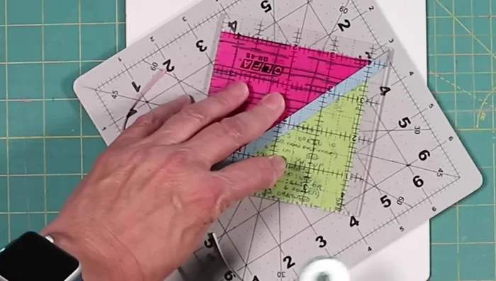 Trim to the desired finished HST size.