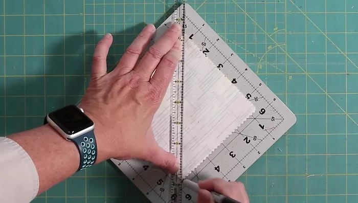 Sew directly on the line.