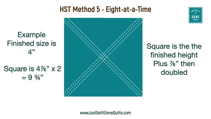 Mark both diagonals.