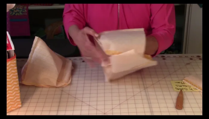 Pin and Stitch Lining to Outer Fabric: