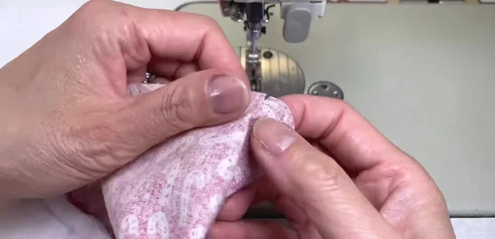 Leave a 2-3 finger wide opening for elastic insertion, back tack to finish.