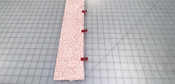 Place fabric on top of fur (right sides together), pin or clip, and sew with a ½ inch seam allowance, pushing the fur towards the inside of the seam.