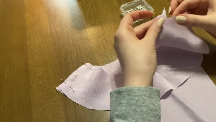 Sew sleeves (underarm seam).