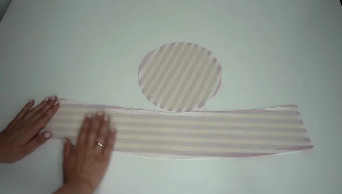 Fuse interfacing to the wrong side of all main fabric pattern details.