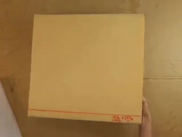 Stick the batting and foam together. Lay the batting down first, then the foam on top.