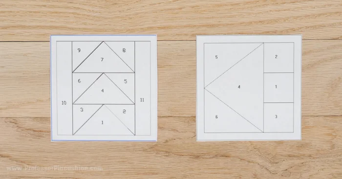 Crease the internal lines on your pattern using cardstock for easier sewing.
