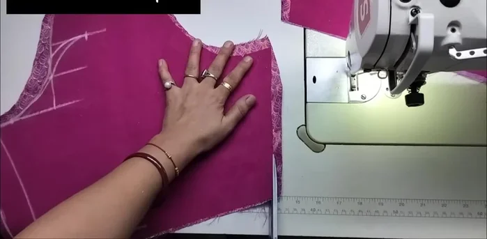 Attach the border to the sleeve.