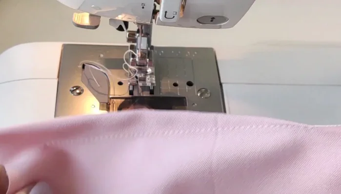 Join the front and back bodice pieces at the shoulder and side seams. Press seams open.