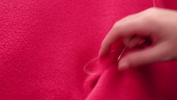 Sew the final seam closed.