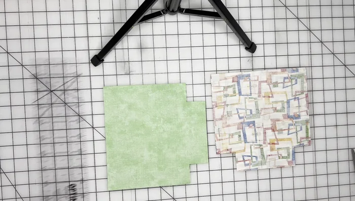 Sew the main fabric pieces together, using a 0.25-inch seam allowance. Remember to leave the openings for the drawstring gaps unsewn.