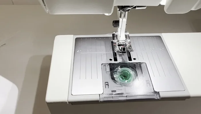 Sew along the top edge of the bag, using a 0.25-inch seam allowance.