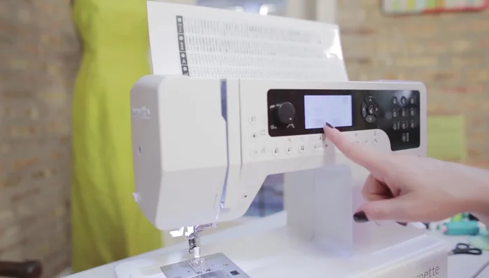 Sew the decorative stitches in a free-form manner along the desired areas.