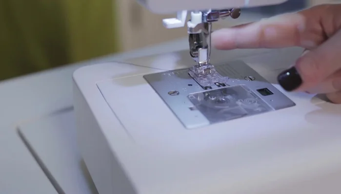 Sew the decorative stitches in a free-form manner along the desired areas.