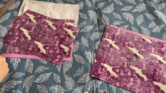 Two pieces of interfacing: 7 inches x 10.25 inches