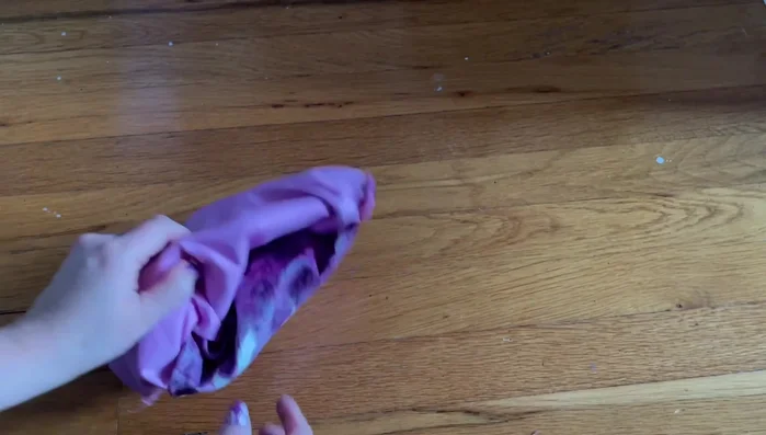 Turn the bag right side out through the opening. 