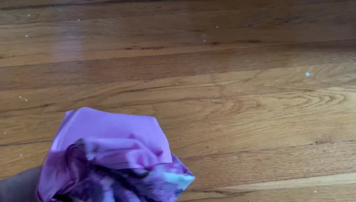 Turn the bag right side out through the opening. 