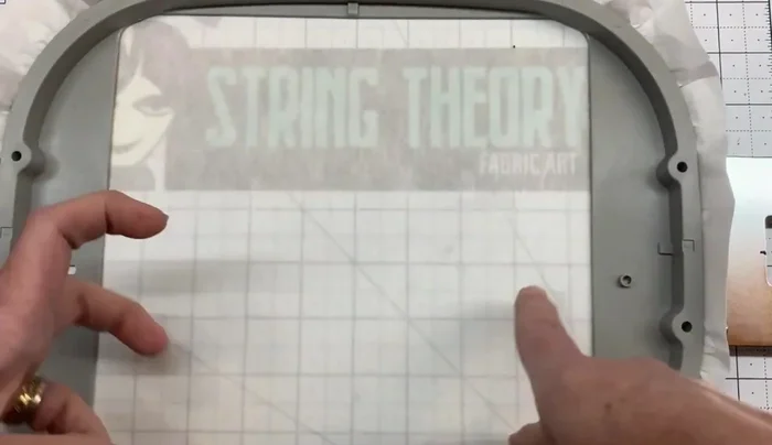 Hoop up medium weight cutaway stabilizer and run color stop 1.