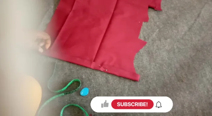 Cut another piece of fabric (13 inches long) to help with resetting the headband.