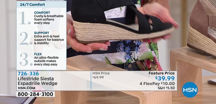 Discussion of the shoe's flattering design on different foot sizes.