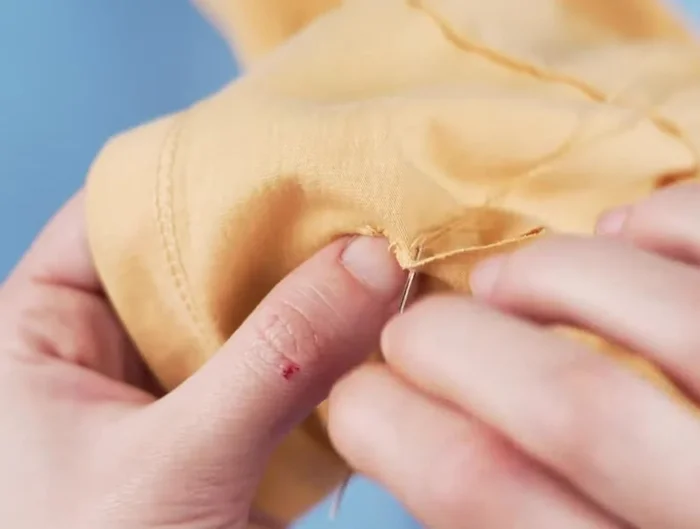 Continue this process along the entire hole.