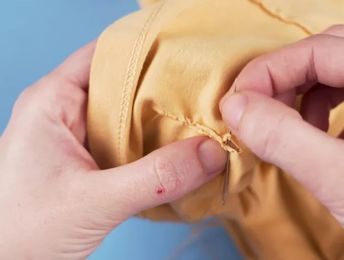 Continue this process along the entire hole.