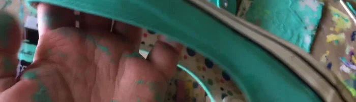 Apply a second coat of paint, adding more where needed to ensure no white shows through.