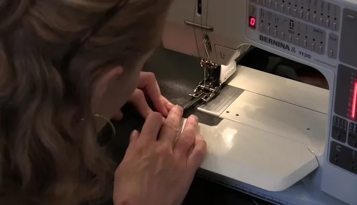 Attach lining: Sew the lining to the belt, leaving the ends open (or slightly overlapping and tucked to avoid showing).