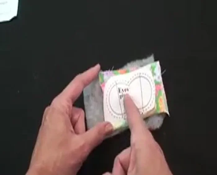 Sew around the solid line of the pattern, then cut on the dashed line (down the middle). Do not sew on the solid lines inside the dashed line; only sew the outer solid line.