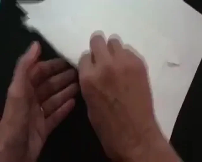 Add fabric pieces number two and three, enclosing the raw edges of the frog's feet.